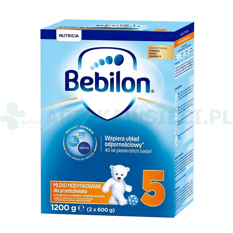 Bebilon 5 Mleko modyfikowane dla przedszkolaka, proszek 1200g