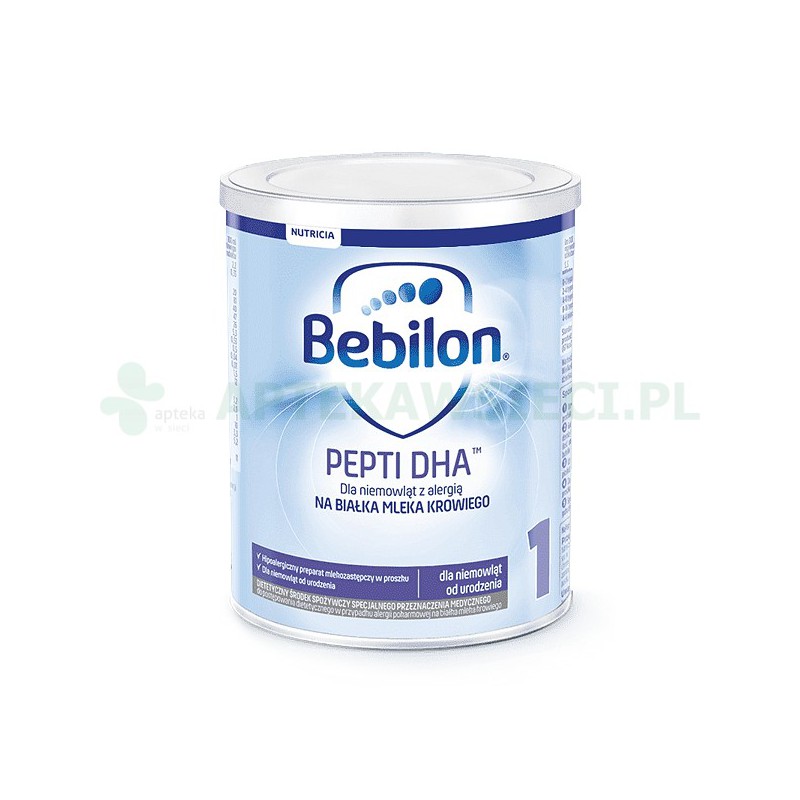 Bebilon Pepti DHA 1 Preparat mlekozastępczy dla niemowląt z alergią pokarmową, od urodzenia 400 g
