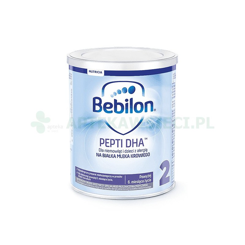 Bebilon Pepti DHA 2 Preparat mlekozastępczydla dzieci i niemowląt z alergią pokarmową 400 g